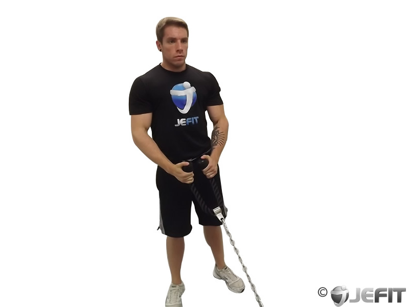 Cable Rope Hammer Curls