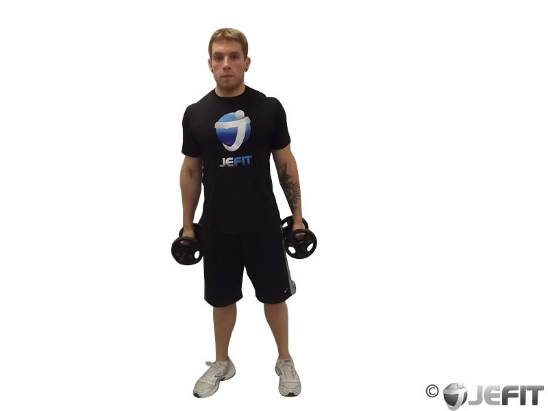 Lateral Lunge with Dumbbell Bicep Curl