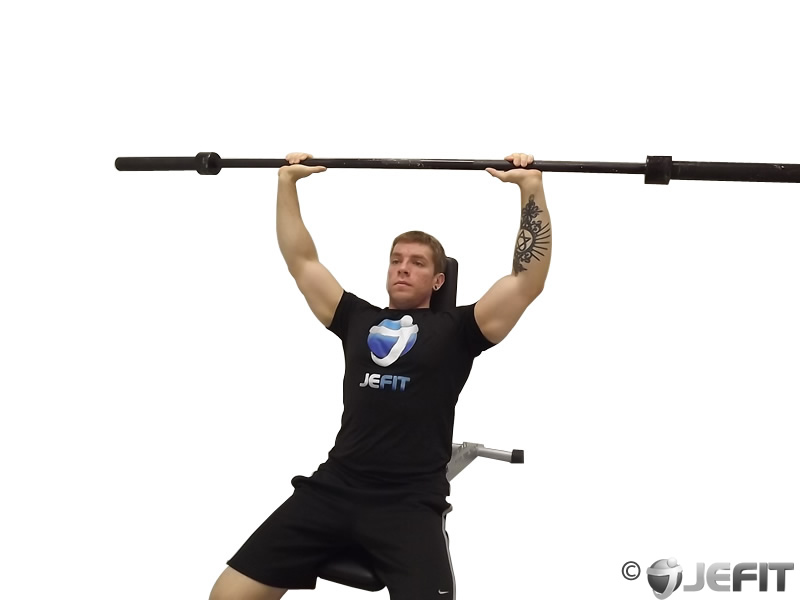 Barbell Incline Shoulder Raise