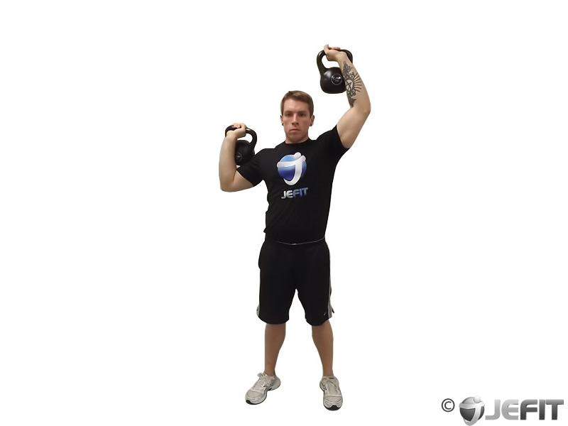 Alternating Kettlebell Press