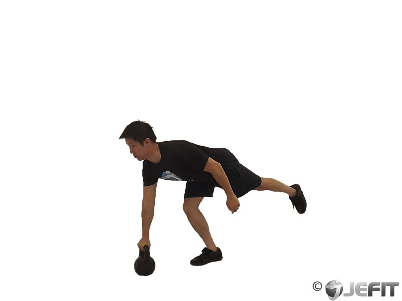Kettlebell One Legged Deadlift