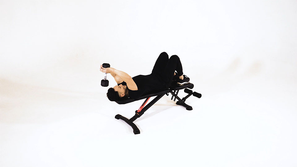 Dumbbell Tricep Extension (Supine)