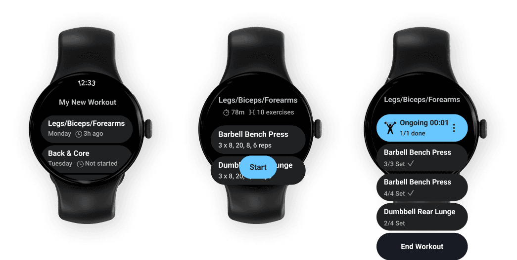 Watch app demo screenshot