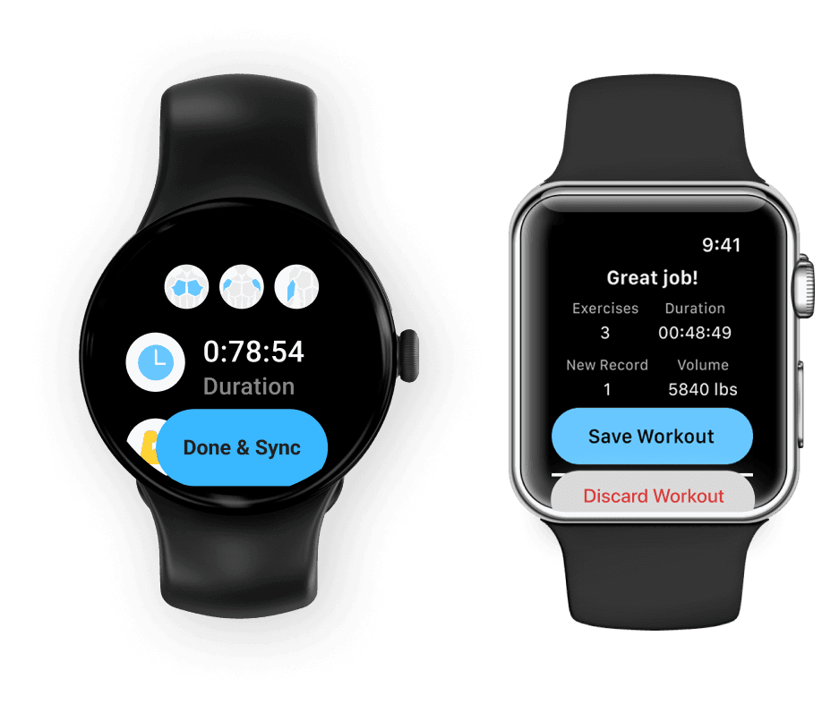 Watch app demo screenshot