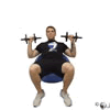 Dumbbell Incline Press on Stability Ball Demonstration