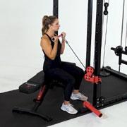 Cable Seated Bicep Curl Demonstration