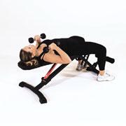 Dumbbell Bicep Curl (Supine Wide Grip) Demonstration