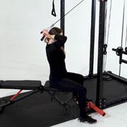 Cable Pulldown Bicep Curl Demonstration