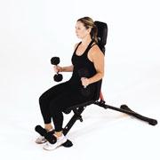 Dumbbell Seated Hammer Curl Demonstration