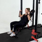 Cable Incline Bicep Curl  Demonstration
