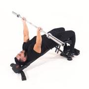 Barbell Decline Bench Press (Reverse Grip) Demonstration