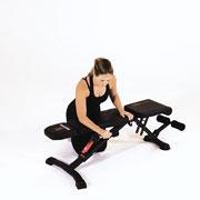 Dumbbell One-Arm Reverse Bench Wrist Curl Demonstration
