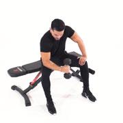 Dumbbell Seated One-Arm Wrist Curl Demonstration