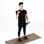 Dumbbell Alternating Reverse Curl Demonstration