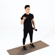 Dumbbell One-Arm Reverse Curl Demonstration