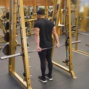 Smith Machine Behind the Back Wrist Curl Demonstration