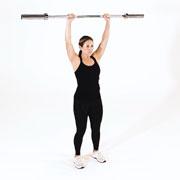 Barbell High Front Raise Demonstration