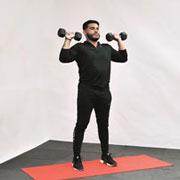Dumbbell Alternating Shoulder Press Demonstration