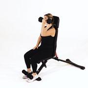 Dumbbell Seated One-Arm Arnold Press Demonstration