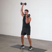 Dumbbell Alternating Arnold Press Demonstration