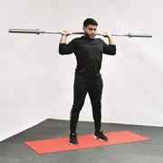 Barbell Alternating Press Demonstration