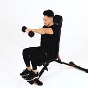 Dumbbell Seated One-Arm Front Raise Demonstration