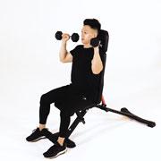 Dumbbell Seated Dublin Press Demonstration