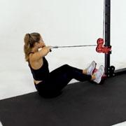 Cable Seated Row to Neck Demonstration