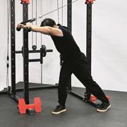 Cable Rope High Pulley Tricep Extension Demonstration