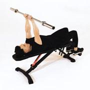 Barbell Supine Reverse Extension  Demonstration