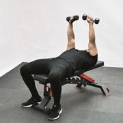 Dumbbell Rotational Bench Press Demonstration