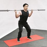 Barbell 1/4 Squat Demonstration