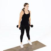 Dumbbell Jump Squat Demonstration