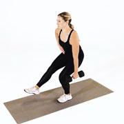 Dumbbell Single-Leg Squat Demonstration