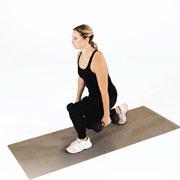 Dumbbell Split Jump Demonstration