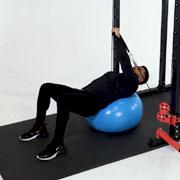 Cable One-Arm Incline Press (Stability Ball) Demonstration