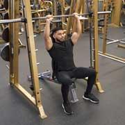 Smith Machine Shoulder Press (Close Grip) Demonstration