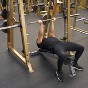 Smith Machine Decline Bench Press (Reverse Grip) Demonstration