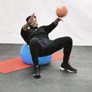 Medicine Ball Throw (Stability Ball) Demonstration