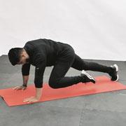 Plank with Alternating Knee Drive Demonstration