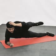 Side Plank Crunch Demonstration