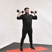 Dumbbell Squat to Shoulder Press Demonstration