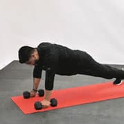 Dumbbell Renegade Row Demonstration