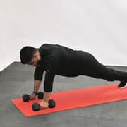 Push-up to Renegade Row Demonstration