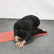 Child Pose Side Stretch Demonstration