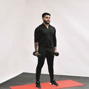 Dumbbell Hammer Curl to Press Demonstration