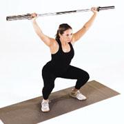 Barbell Overhead Squat Demonstration