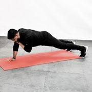 Plank with Shoulder Taps Demonstration