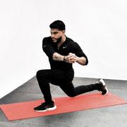 Forward Lunge with Rotation Demonstration