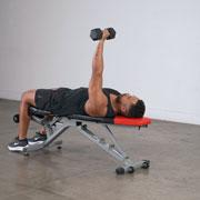 Dumbbell One-Arm Bench Press Demonstration